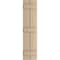 Ekena Millwork Rustic Two Board Joined Board-n-Batten Knotty Pine Faux Wood Shutters, 11W x 76H, PR SHUBJS11X76KPPR - alternate 2